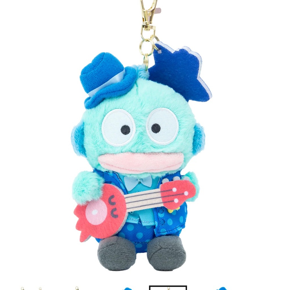 ✅ Hangyodon Showtime Plush Mascot Keychain by Sanrio